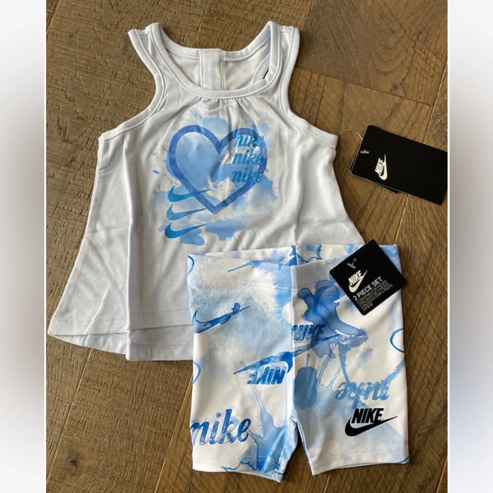 Nike Baby Girl Flowy Tank & Bike Shorts